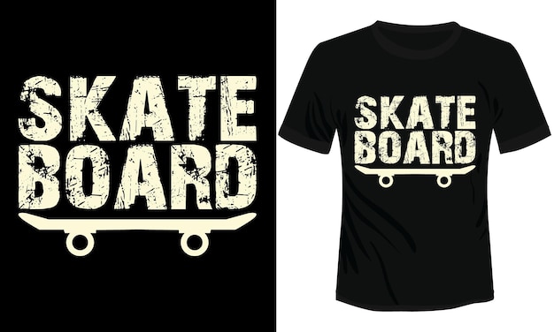 Skate Board Tshirt Design