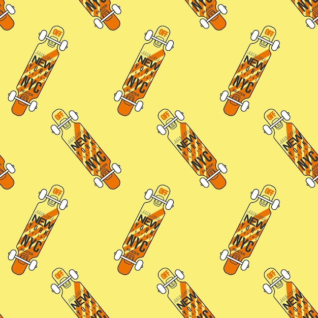 Skate Broad Seamless Pattern