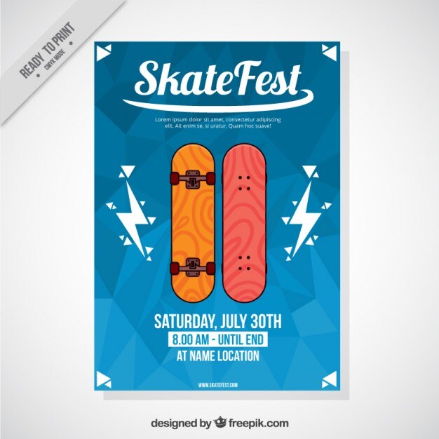 Skate festival flyer