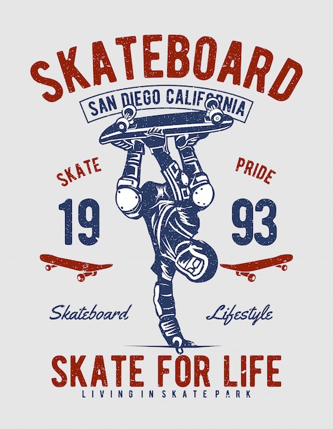 Vettore skate for life