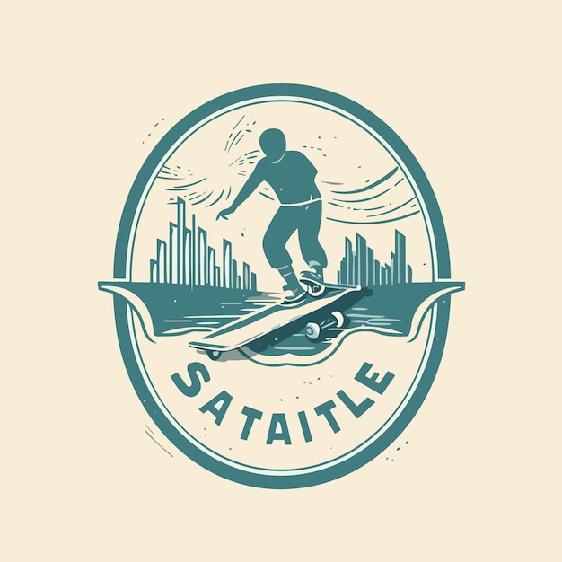 Skate Logo Vector Illustration