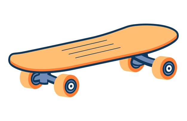 Скейтборд Икона цветовой векторной иллюстрации Скетборд спортивная иллюстрация