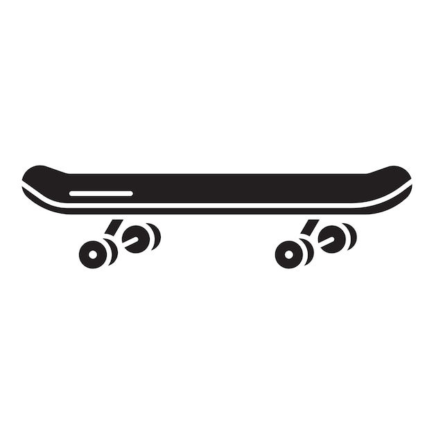 Skateboard icon Simple illustration of skateboard vector icon for web design isolated on white background