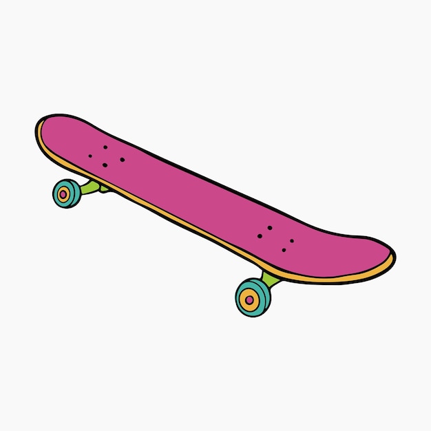 skateboard illustratie