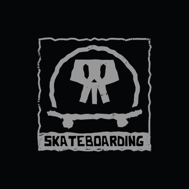 ベクトル スケート ボード イラスト t シャツとアパレル デザイン