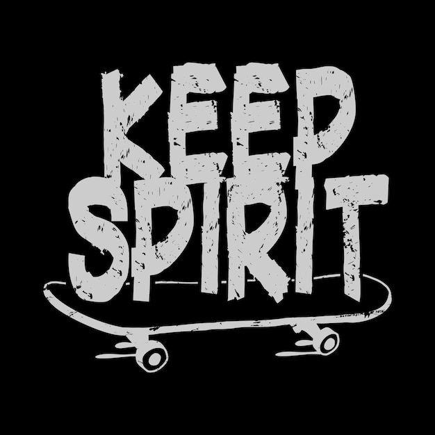 Skateboard Illustration typography for t shirt poster logo sticker or apparel merchandise