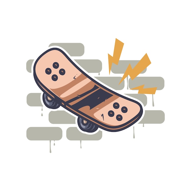 Vector skateboard illustration