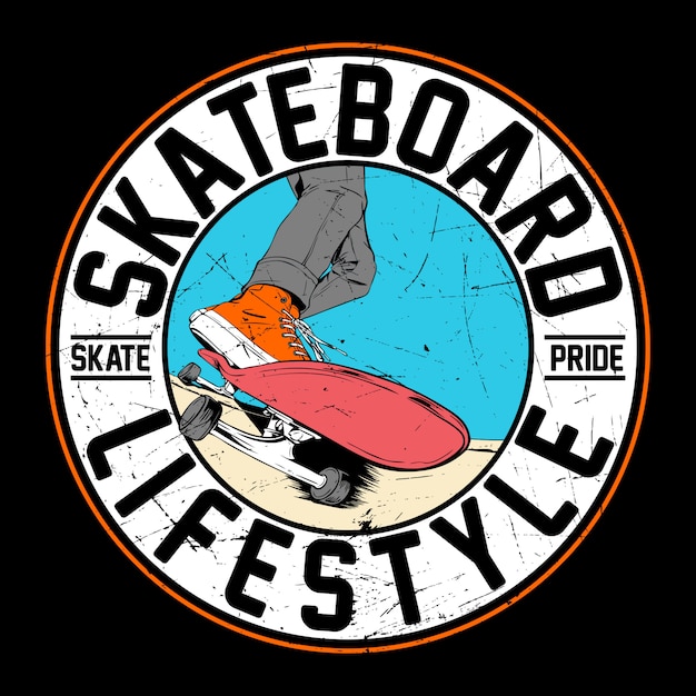 Vector skateboard levensstijl