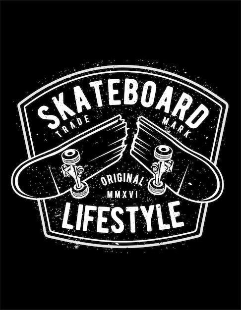Vector skateboard lifestyle