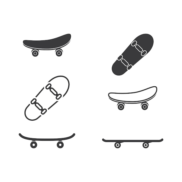 Skateboard logo icoon