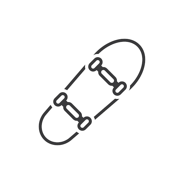 Skateboard logo icoon