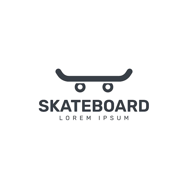 Skateboard logo illustration