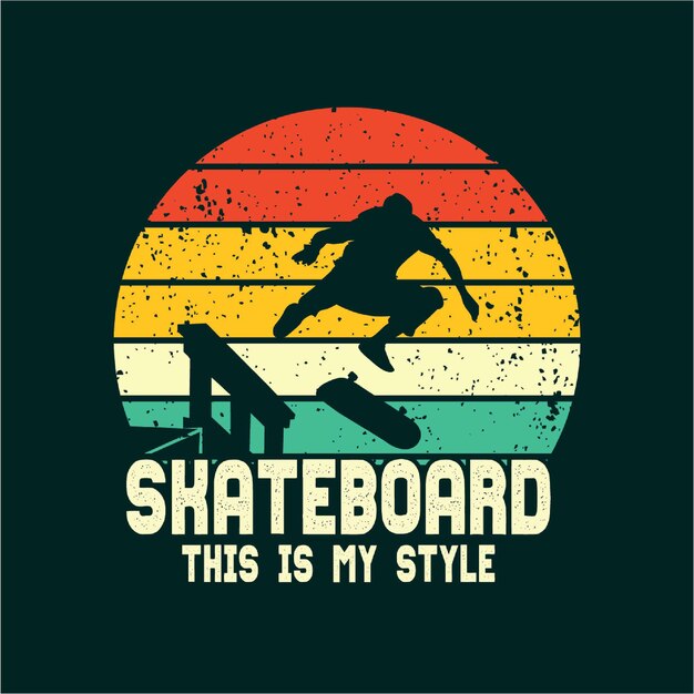 Skateboard silhouette