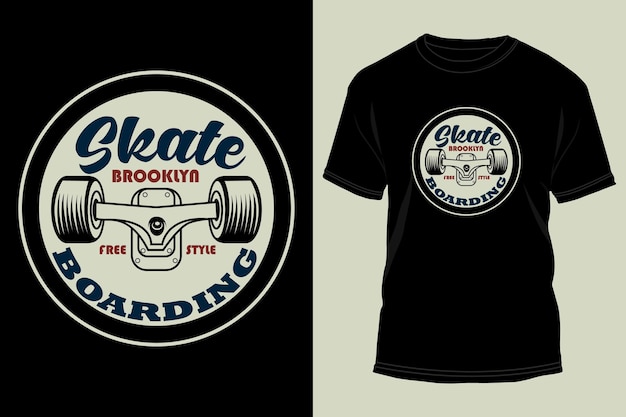 Skateboard T-shirt Illustration and Vector design. The Best Skateboard T-shirt Design