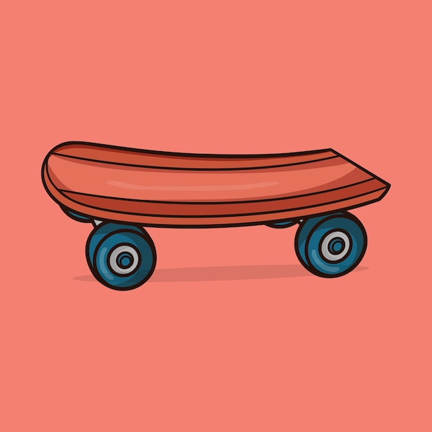 Skateboard vector art illustration graphics