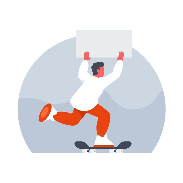 skateboard vector art