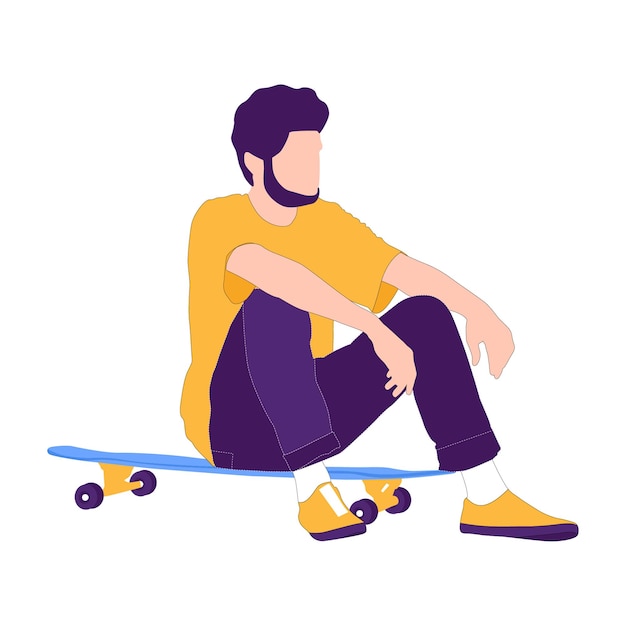 Skateboard Vector kunst