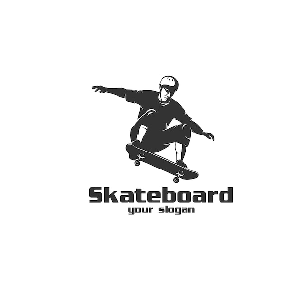 Skateboarden silhouet logo