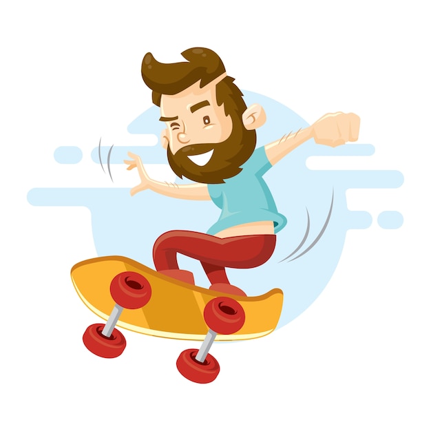 Vector skateboarder