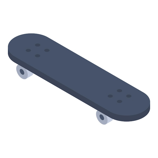 Skateboardpictogram Isometrisch van skateboard vectorpictogram voor webontwerp dat op witte achtergrond wordt geïsoleerd