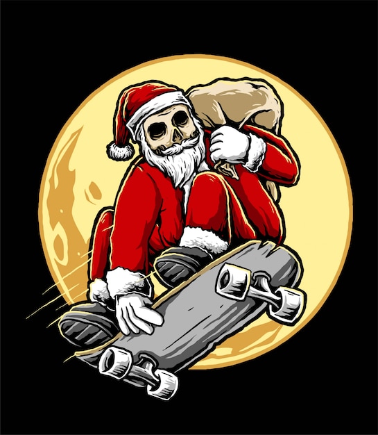 The skater santa