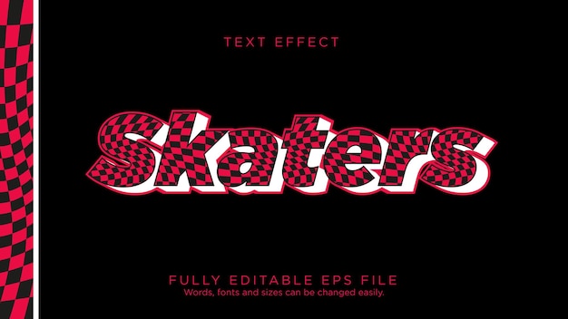 Skaters Logo Teksteffect Lettertype