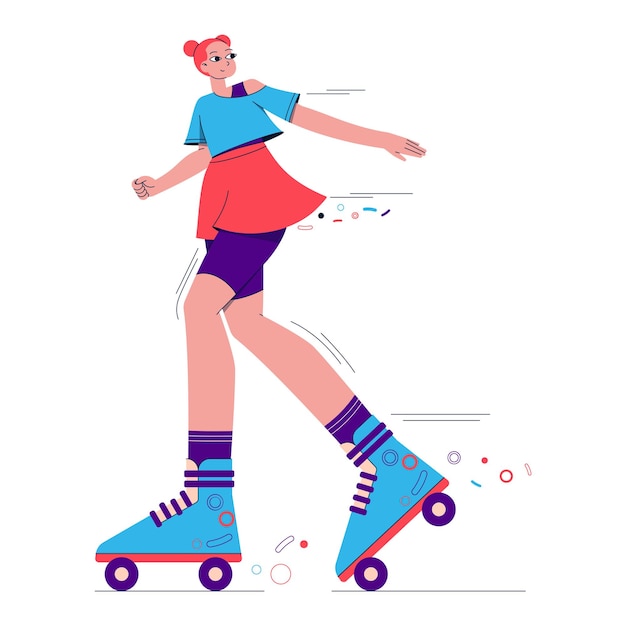 Skating girl