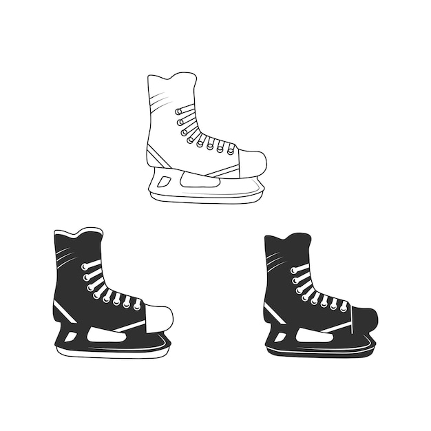 Вектор Вектор обуви для катания на коньках иллюстрация обуви для катания на коньках спортивная иллюстрация вектор обуви для катания на коньках