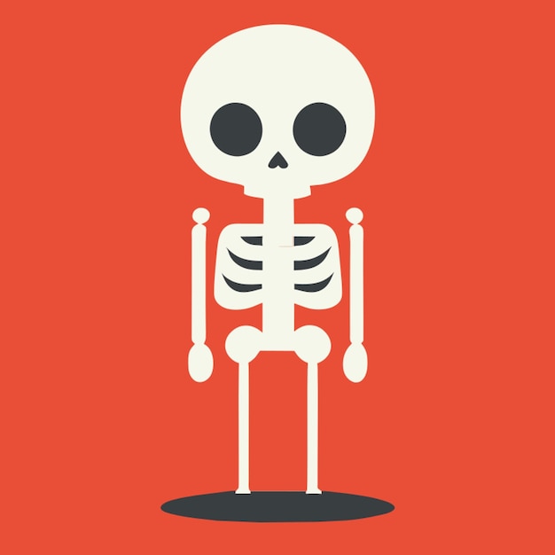 Vector skeleton full body vector illustration