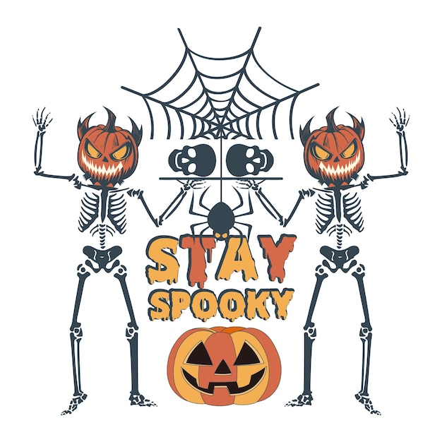 Skeleton Halloween Sublimation Design Bundle