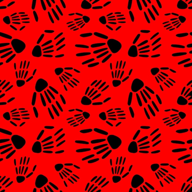 Skeleton hand seamless patternbones pattern Design for Halloween and day of the Dead