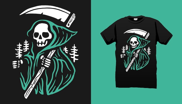 Skeleton kwaad tshirt