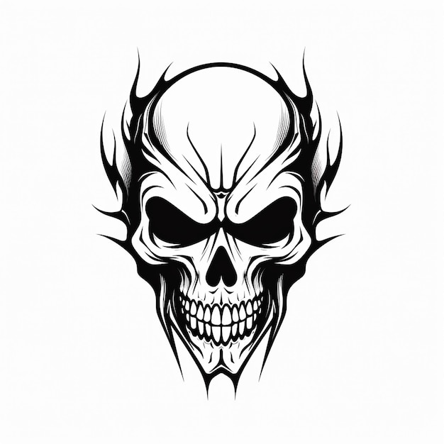 Дизайн логотипа скелета череп змея логотип игровой череп логотип реалистичный женский рисунок руки