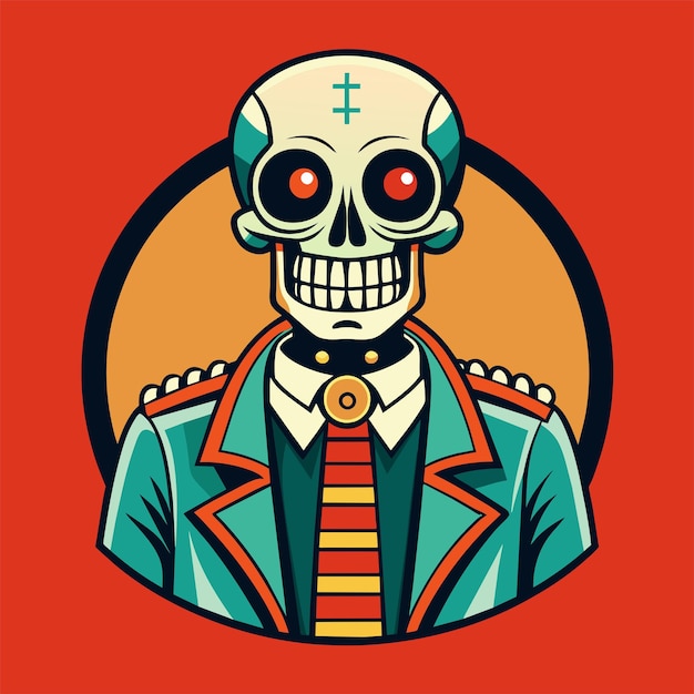 skeleton man tshirt sticker desgin