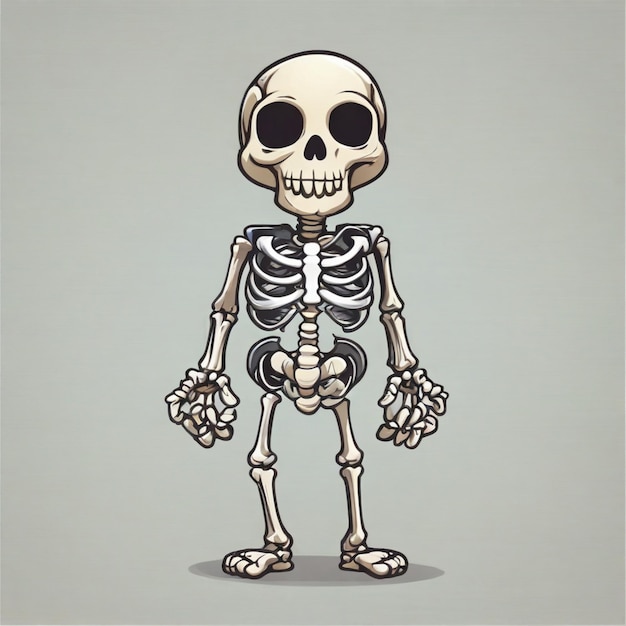 Vector skeleton vector background