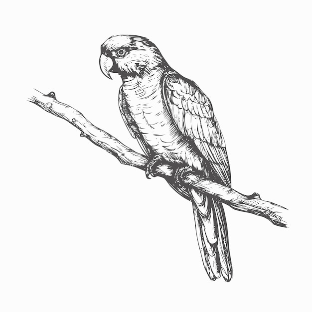 Vector sketch of birds sketch of bird hand draw