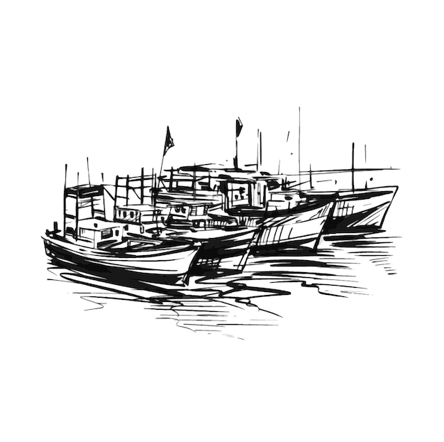 Sketch of the boats