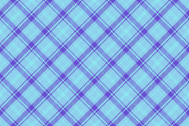 Vector sketch check seamless textile symmetry fabric texture tartan printout background plaid pattern vector in cyan and indigo colors