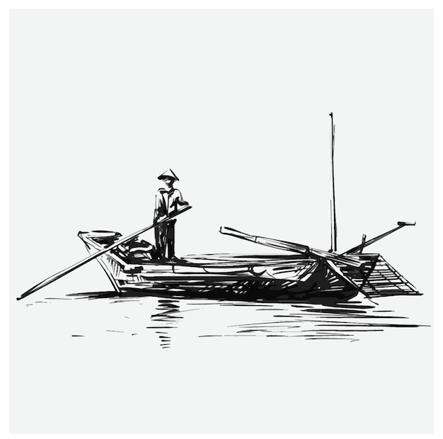 Sketch of the fisherman