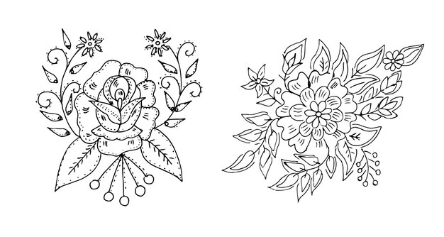 Sketch Flower illustration