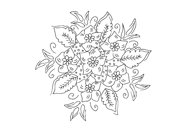 Sketch flower illustration