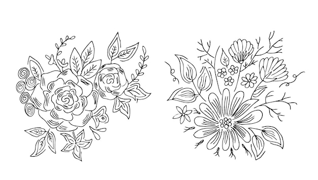 Sketch flower illustration