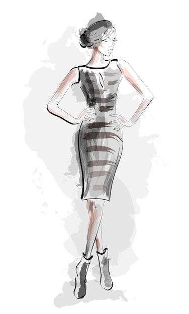 Fashion Illustration Sketch 4