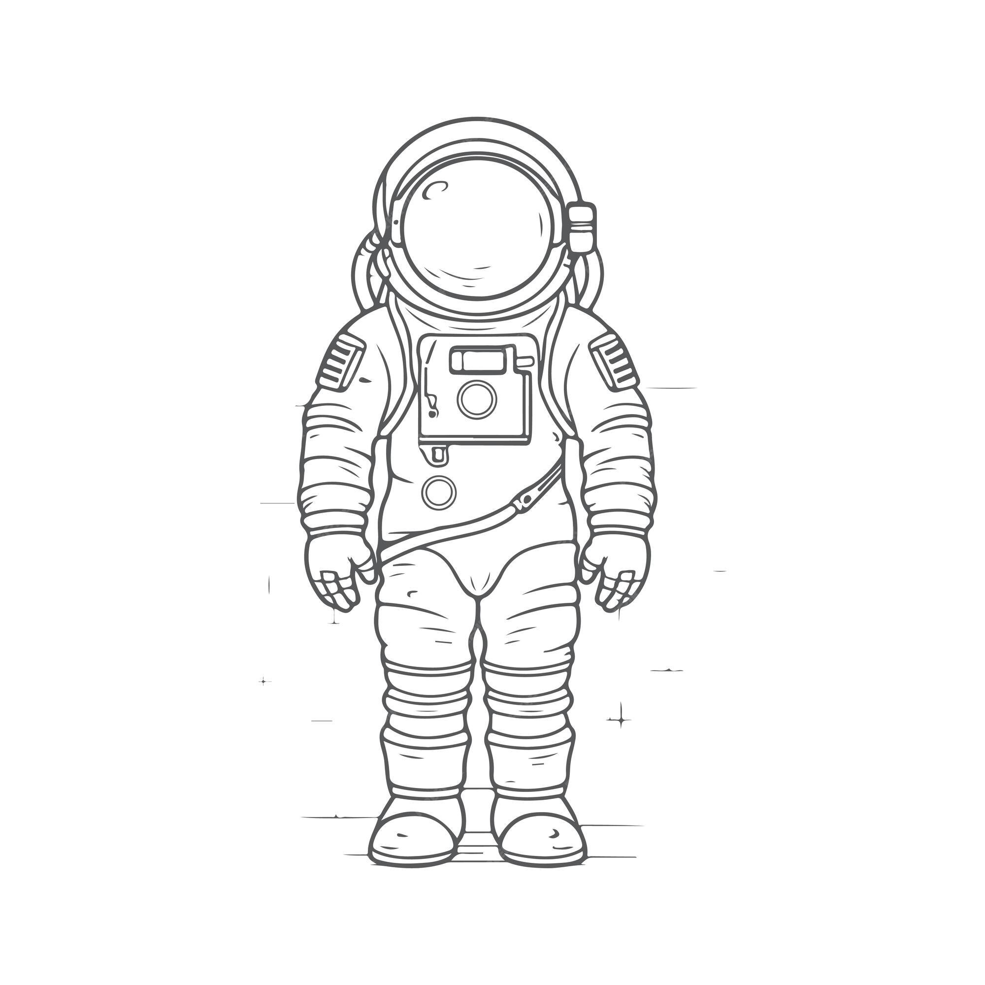 Space Suit Coloring Page