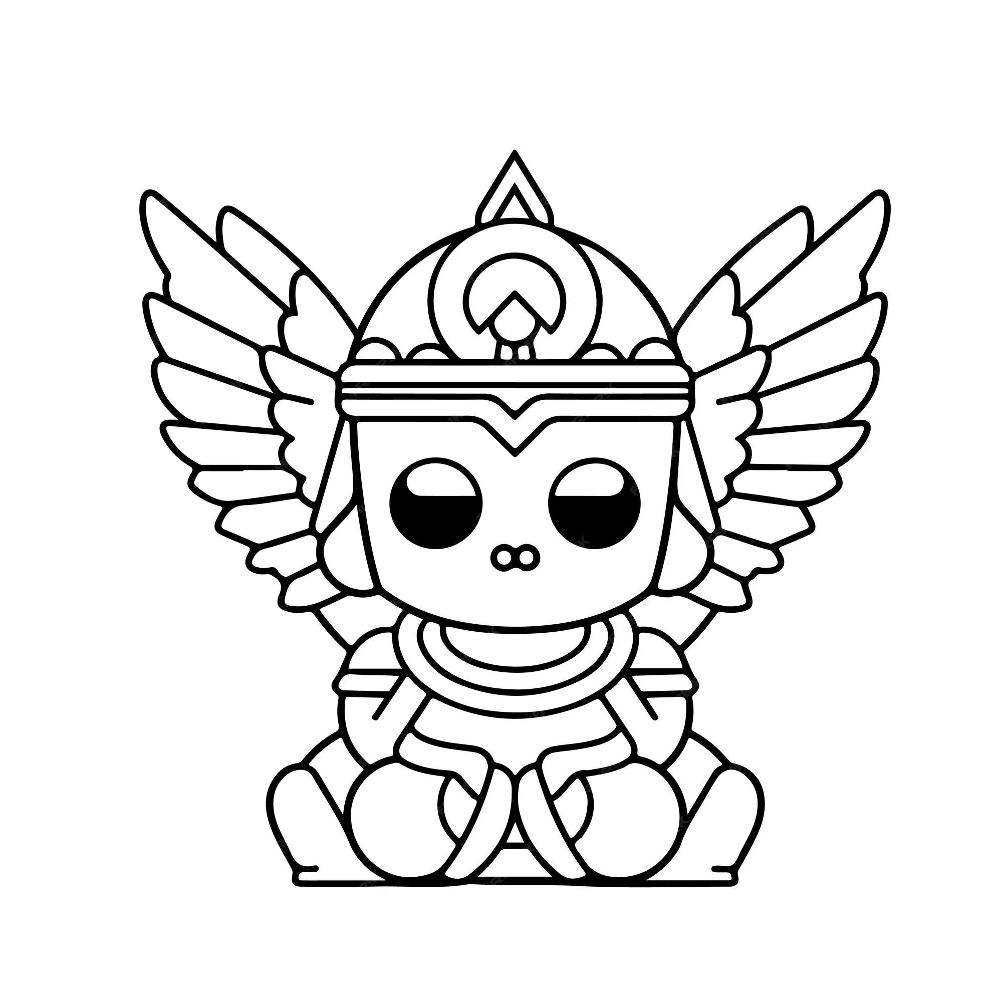 Roblox Unicorn Avatar Coloring Page