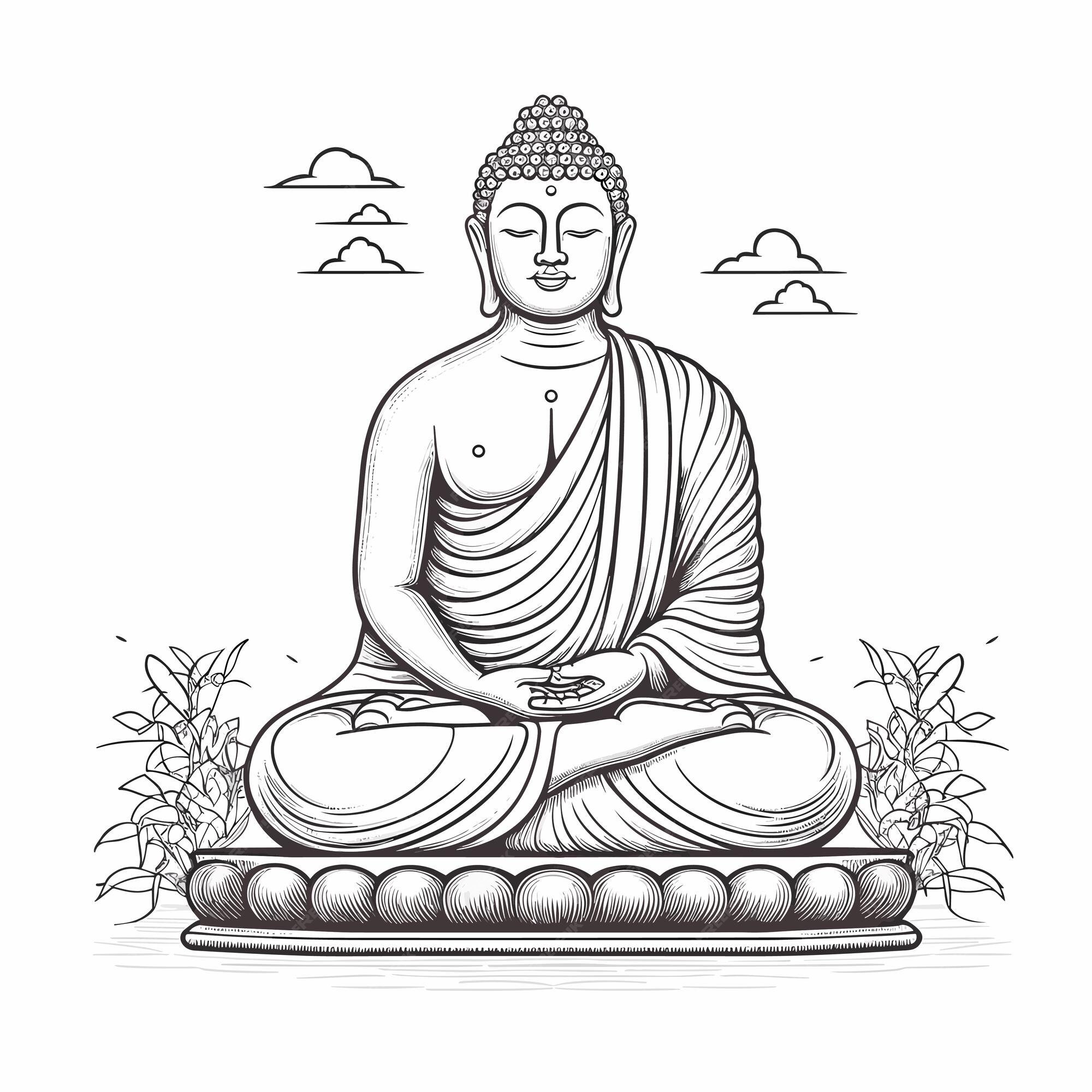 My drawing of Buddha