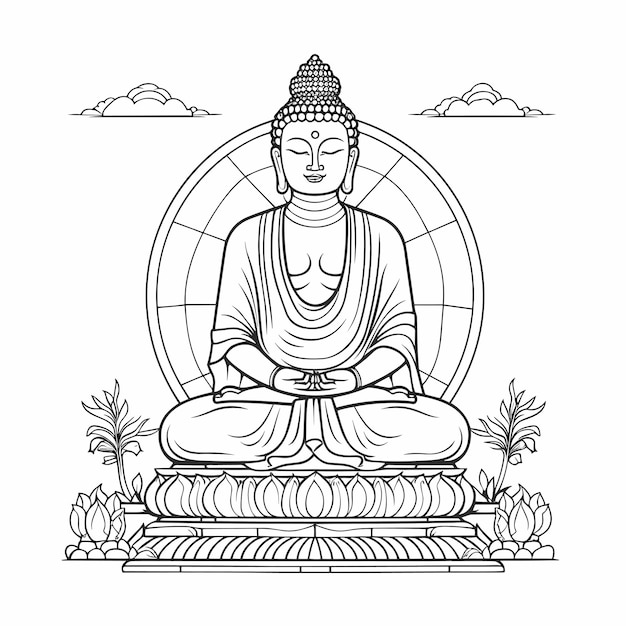 My drawing of Buddha