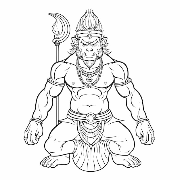 easy Lord Hanuman sketch with pencil and step by step | how to draw Hanuman  drawing | Easy cartoon drawings, Easy drawings, Drawings