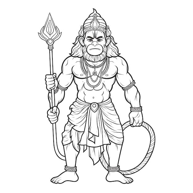 How To Draw Hanuman Step By Step Easy | Hanuman Ji Pencil Drawing | Lord  Hanuman Ji Drawing Easy - YouTube