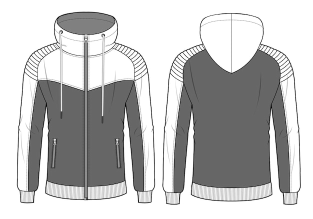 A sketch of a hoodie from the brand new collection.